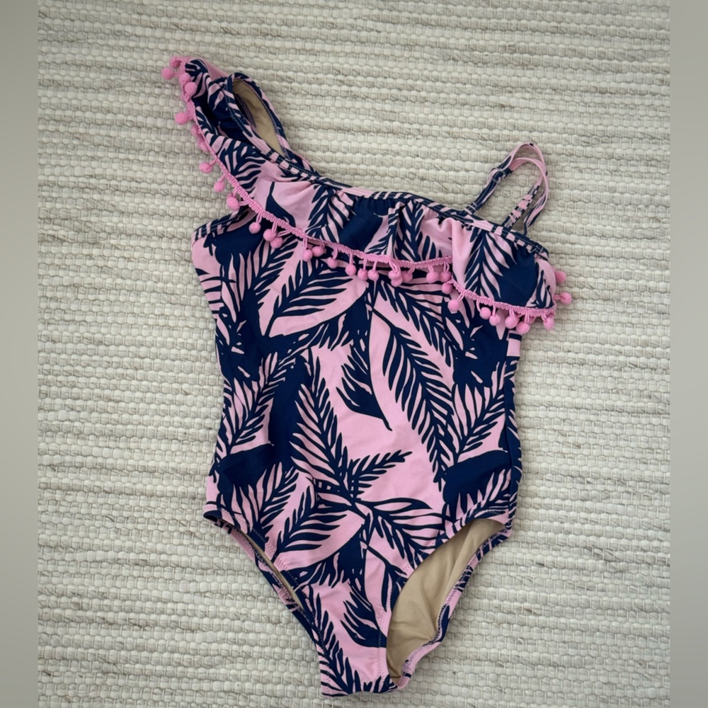 Shade Critters Girls Purple & Navy Swimsuit - Size 7 Years
